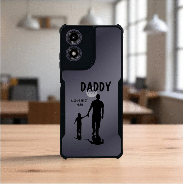 ivogue Daddy and Son Mobile Cover For Motorola G04