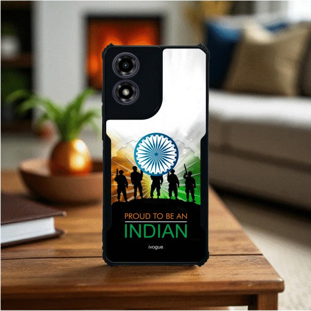 ivogue Proud to Be Indian Mobile Cover For Motorola G04