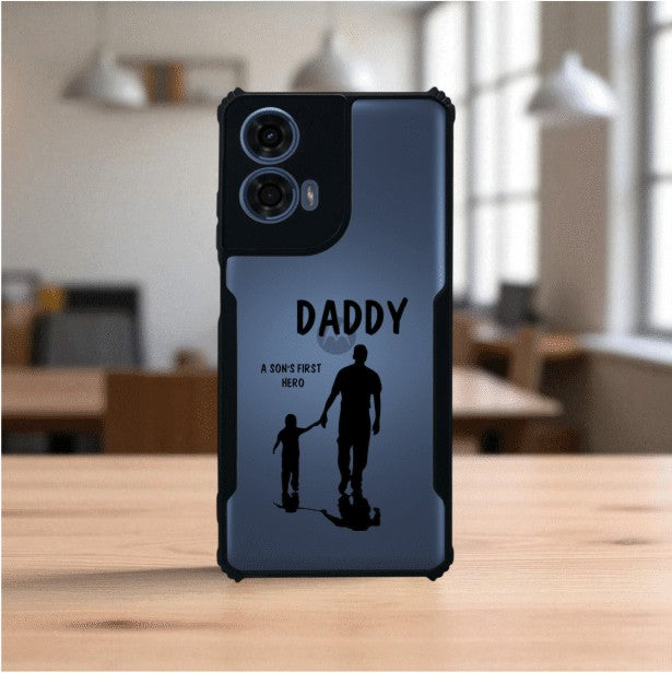 ivogue Daddy and Son Mobile Cover For Motorola G24 Power