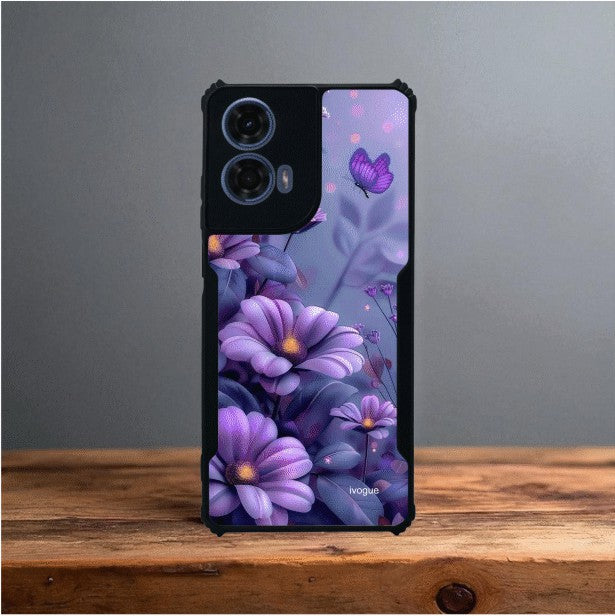 ivogue Purple Serenity Mobile Cover For Motorola G24 Power