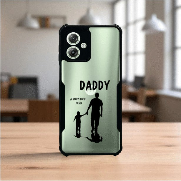 ivogue Daddy and Son Mobile Cover For Motorola G64
