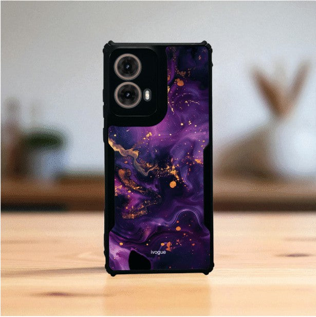 ivogue Purple Alchemy Mobile Cover For Motorola G85