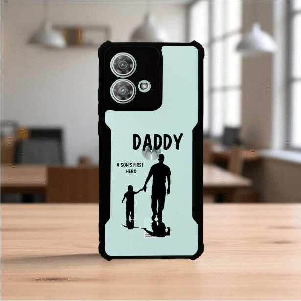 ivogue Daddy and Son Mobile Cover For Motorola Edge 40 Neo