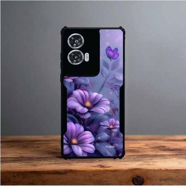 ivogue Purple Serenity Mobile Cover For Motorola Edge 50 Fusion