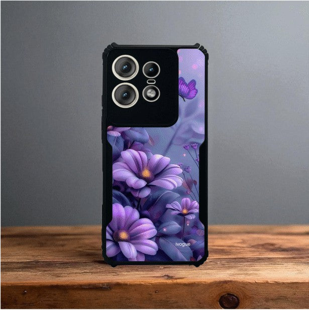 ivogue Purple Serenity Mobile Cover For Motorola Edge 50 Pro