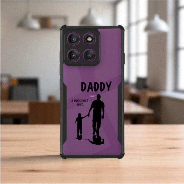ivogue Daddy and Son Mobile Cover For Motorola Edge 60 Fusion