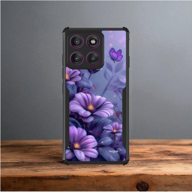 ivogue Purple Serenity Mobile Cover For Motorola Edge 60 Stylus