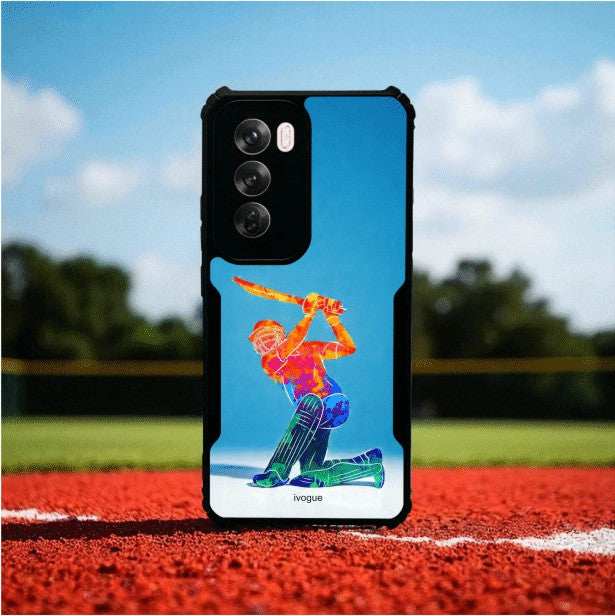 ivogue Cricket Blaze Mobile Cover For OPPO Reno12 Pro