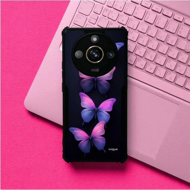 ivogue Galaxy Butterflies Mobile Cover For REALME Narzo 60 Pro