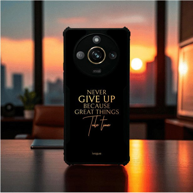 ivogue Never Give Up Mobile Cover For REALME Narzo 60 Pro