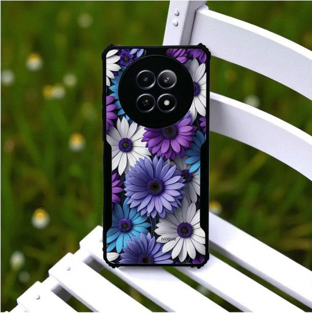 ivogue Violet Bloom Mobile Cover For REALME Narzo N65