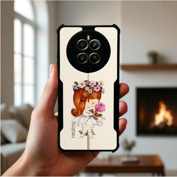 ivogue Flower Girl Mobile Cover For REALME Narzo 70 Pro