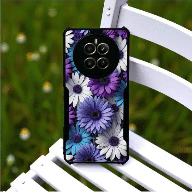 ivogue Violet Bloom Mobile Cover For REALME P1