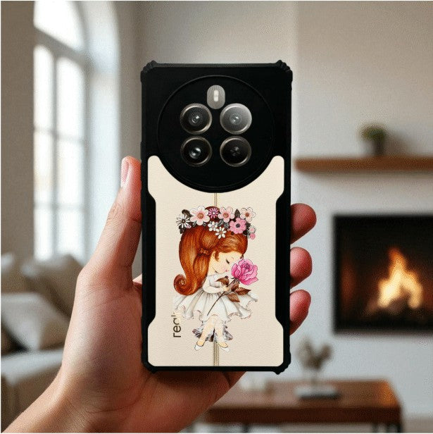 ivogue Flower Girl Mobile Cover For REALME P1 Pro