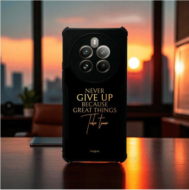 ivogue Never Give Up Mobile Cover For REALME P1 Pro
