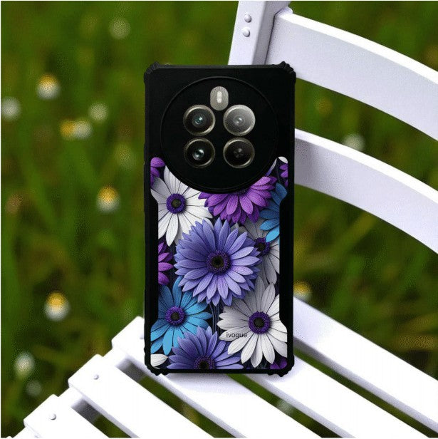 ivogue Violet Bloom Mobile Cover For REALME P1 Pro