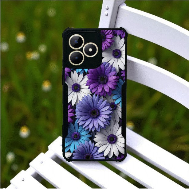ivogue Violet Bloom Mobile Cover For REALME Narzo N53
