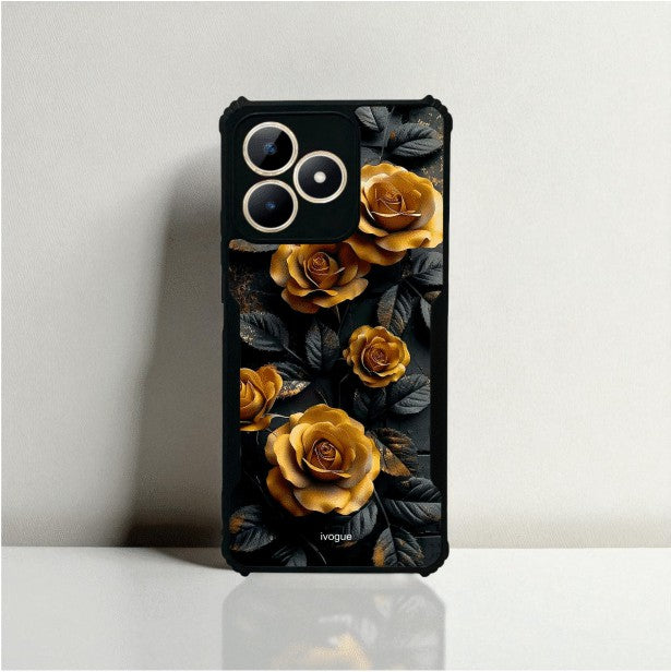 ivogue Golden Rose Mobile Cover For REALME C51