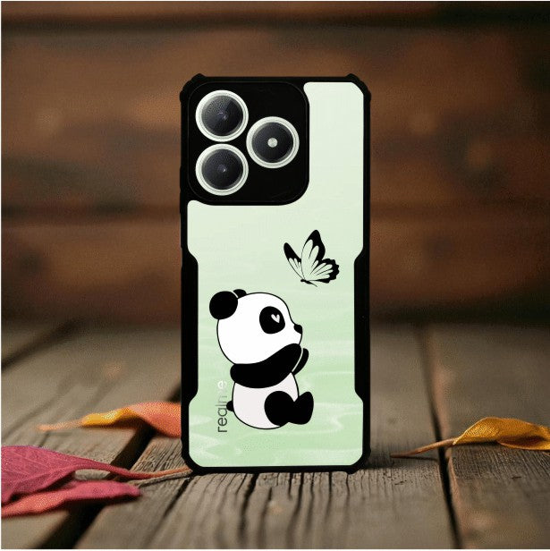 ivogue Panda and Butterfly Mobile Cover For REALME C63 (4G)