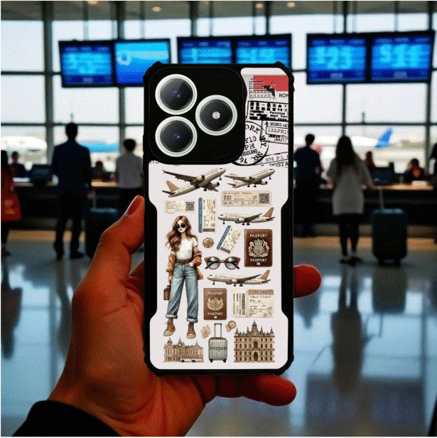 ivogue Travel Girl Vibes Mobile Cover For REALME Narzo N63