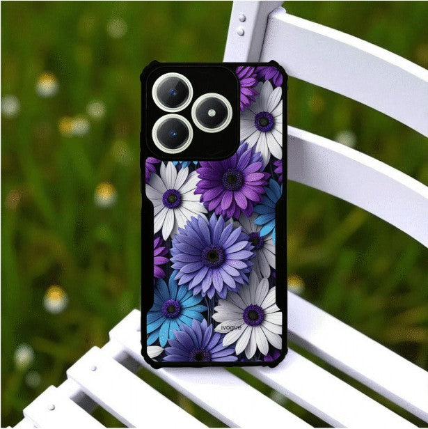 ivogue Violet Bloom Mobile Cover For REALME C63 (4G)