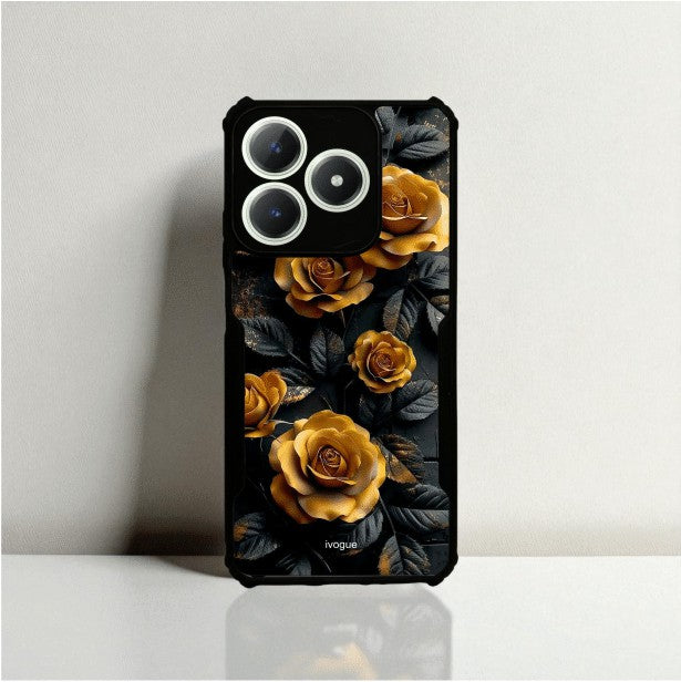 ivogue Golden Rose Mobile Cover For REALME C63 (4G)
