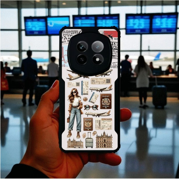 ivogue Travel Girl Vibes Mobile Cover For REALME P2 Pro
