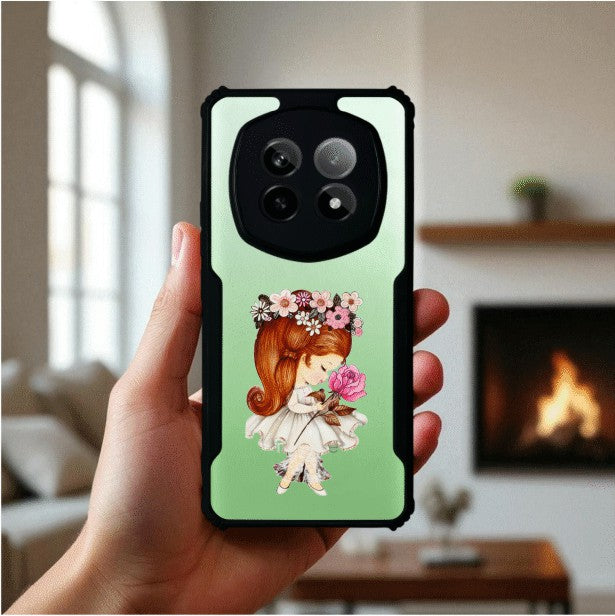 ivogue Flower Girl Mobile Cover For REALME P2 Pro