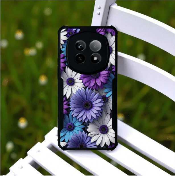 ivogue Violet Bloom Mobile Cover For REALME P2 Pro