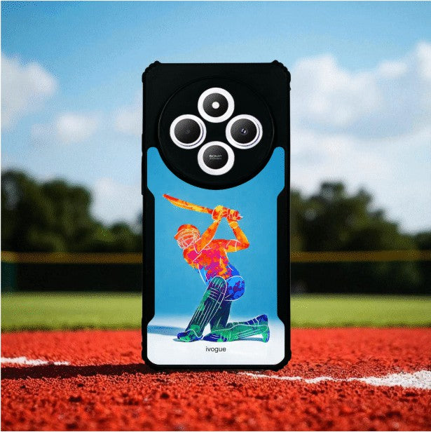 ivogue Cricket Blaze Mobile Cover For Redmi A4
