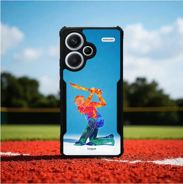 ivogue Cricket Blaze Mobile Cover For Redmi Note 13 Pro Plus