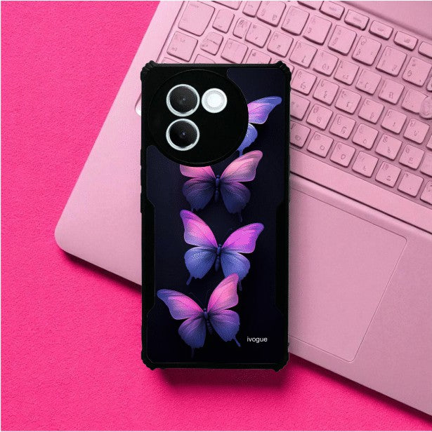 ivogue Galaxy Butterflies Mobile Cover For VIVO V30e