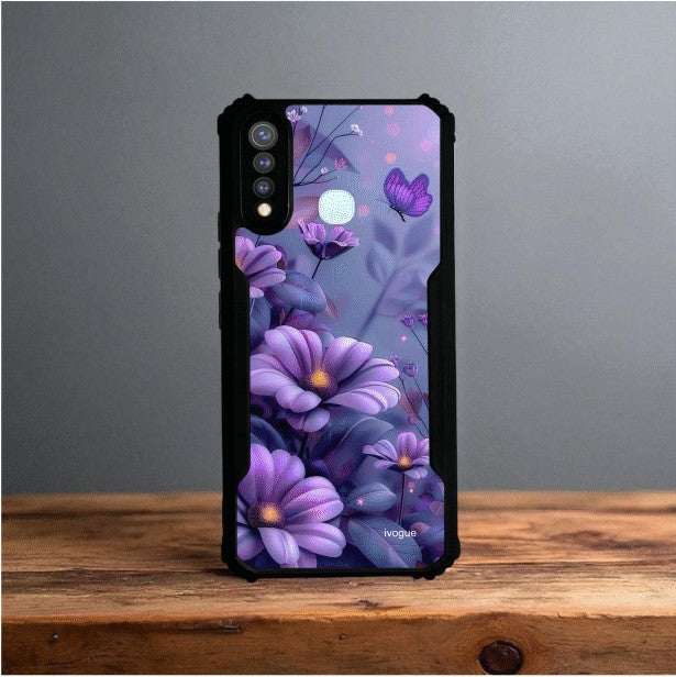 ivogue Purple Serenity Mobile Cover For VIVO Y19 (4G)
