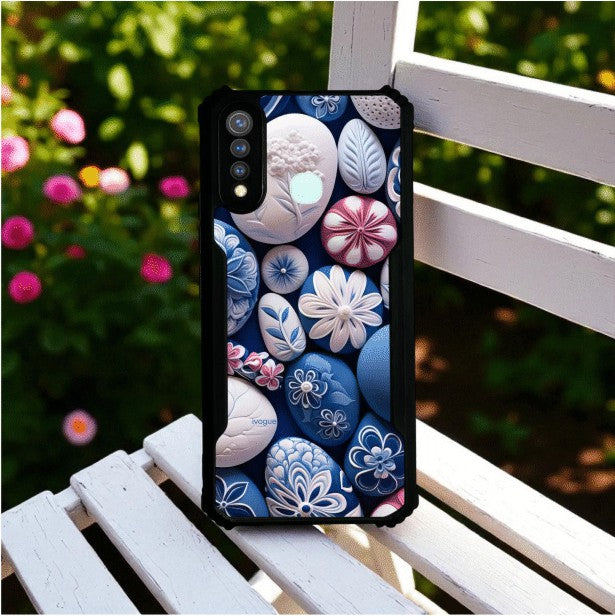 ivogue Delicate Stones Mobile Cover For VIVO Y19 (4G)