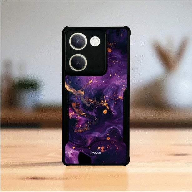 ivogue Purple Alchemy Mobile Cover For VIVO Y300 Plus