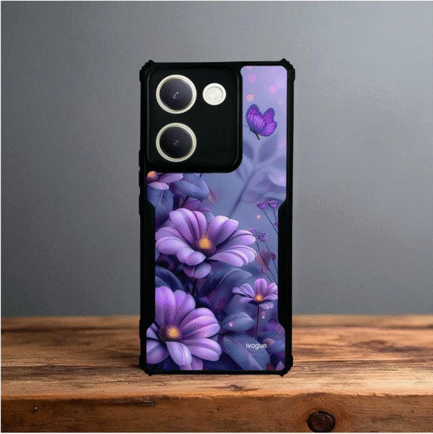 ivogue Purple Serenity Mobile Cover For VIVO Y300 Plus