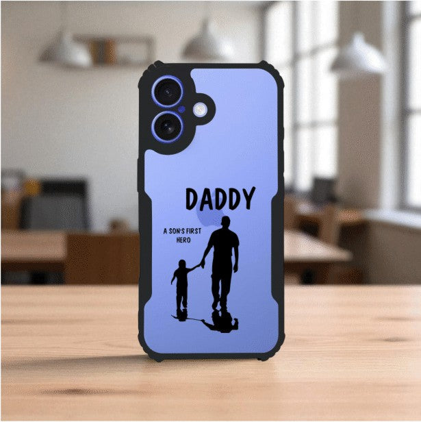 ivogue Daddy and Son Mobile Cover For Apple iphone 16 Plus