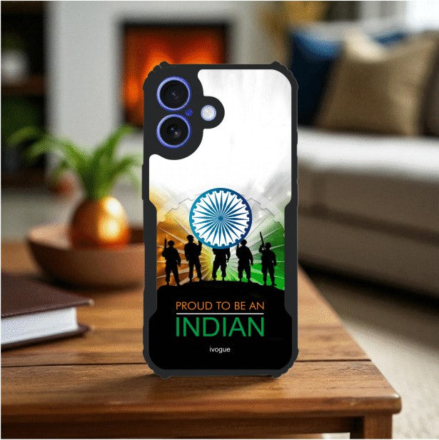 ivogue Proud to Be Indian Mobile Cover For Apple iphone 16 Plus