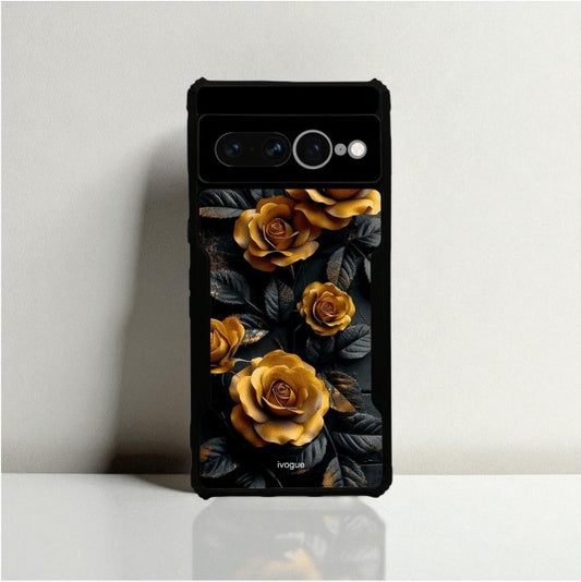 ivogue Golden Rose Mobile Cover For Google Pixel 7 Pro