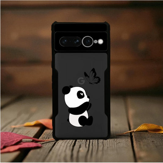 ivogue Panda and Butterfly Mobile Cover For Google Pixel 7 Pro