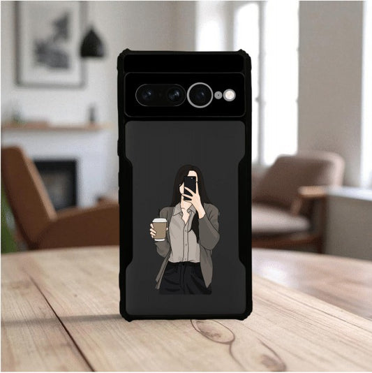 ivogue Coffee Girl Mobile Cover For Google Pixel 7 Pro