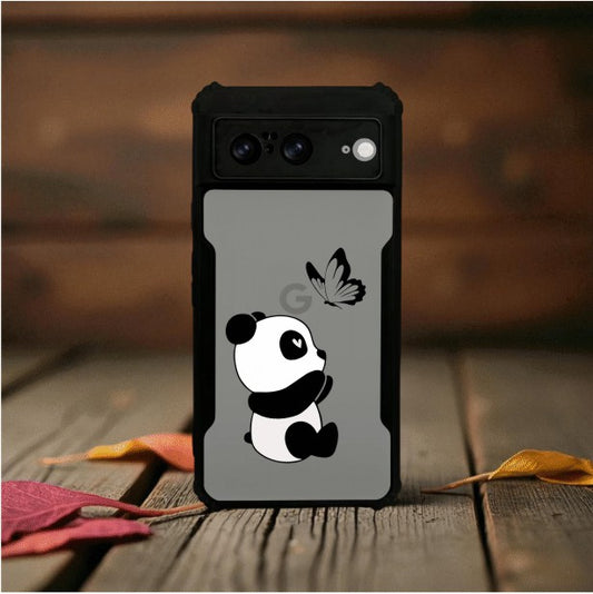 ivogue Panda and Butterfly Mobile Cover For Google Pixel 8