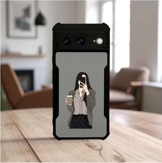 ivogue Coffee Girl Mobile Cover For Google Pixel 8