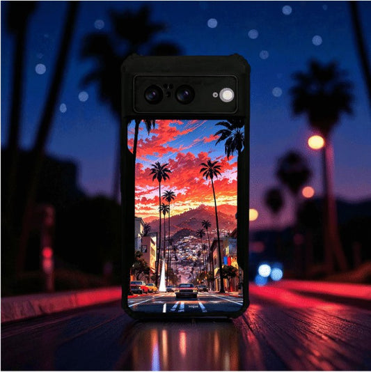 ivogue Palm City Nights Mobile Cover For Google Pixel 8