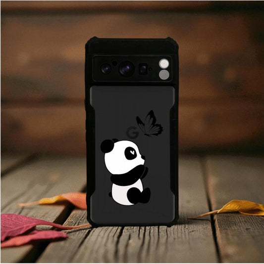 ivogue Panda and Butterfly Mobile Cover For Google Pixel 8 Pro
