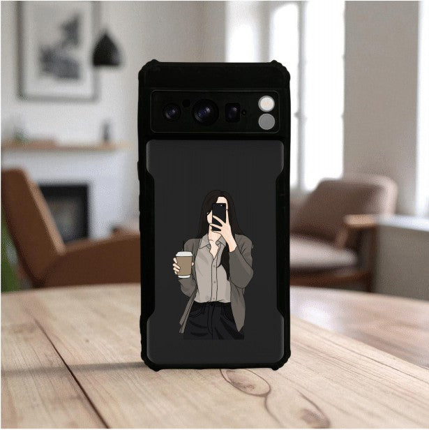 ivogue Coffee Girl Mobile Cover For Google Pixel 8 Pro