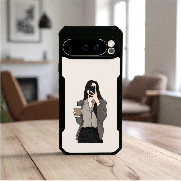 ivogue Coffee Girl Mobile Cover For Google Pixel 9 Pro