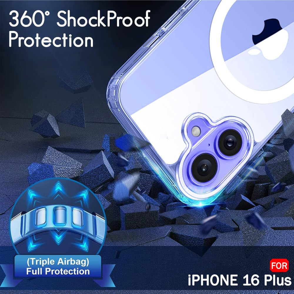 Magsafe Clear Case For Apple iphone 16 Plus