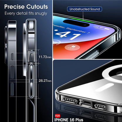 Magsafe Clear Case For Apple iphone 16 Plus