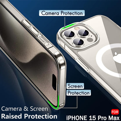 Magsafe Clear Case For Apple iphone 15 Pro Max